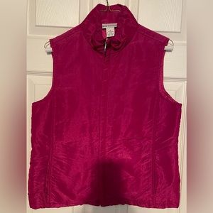 Kim Rogers vest, hot pink size Medium, full zip